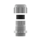 Кабельний ввід M12x1.5, BM-1S, пластик, діаметр кабелю 3,0 -6,5 мм. CABLE GLANDS BİMED L.GRAY.