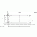 Мембранна панель введення кабелю IP65, арт.Т_26 654 01, 20x 4-10 мм. 2x 6-13 мм. 2x 5-10 мм. 2x 8-17 мм.