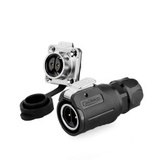 Разъем Cnilinko LP-16-C02PE-01-001/LP-16-J02SX-03-401 2p корпус IP68 10A 400В ВИЛКА-РОЗЕТКА