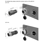 Розъем Cnlinko LP-16-C03PE-01-001/LP-16-J03SX-03-401 3p корпус IP68 10A 400В ВИЛКА-РОЗЕТКА