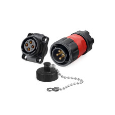 Разъем cnlinko YM-20-C04PE-02-002A/YM-20-J04SX-02-402A 4р корпус 20А 500В IP68