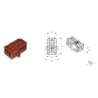 Клеммная колодка THB.029.A1A - CURRENT DISTRIBUTOR 3+3P SCREW IP00