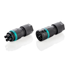 Силовий роз'єм THB.387.A4A.L + THB.387.B4A.L - MINI-CONNECTOR 17,5A 4pin CABLE D7-13,5 IP68